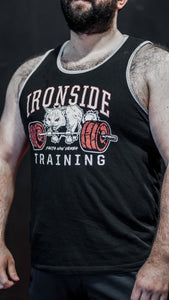 IRON CAT Black & Gray Jersey Tank