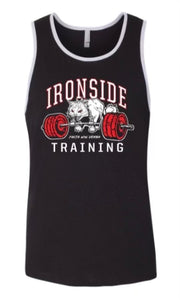 IRON CAT Black & Gray Jersey Tank